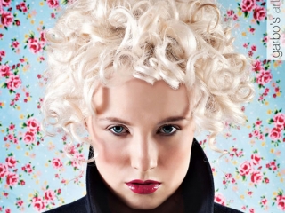 Cool blonde curls by our art team